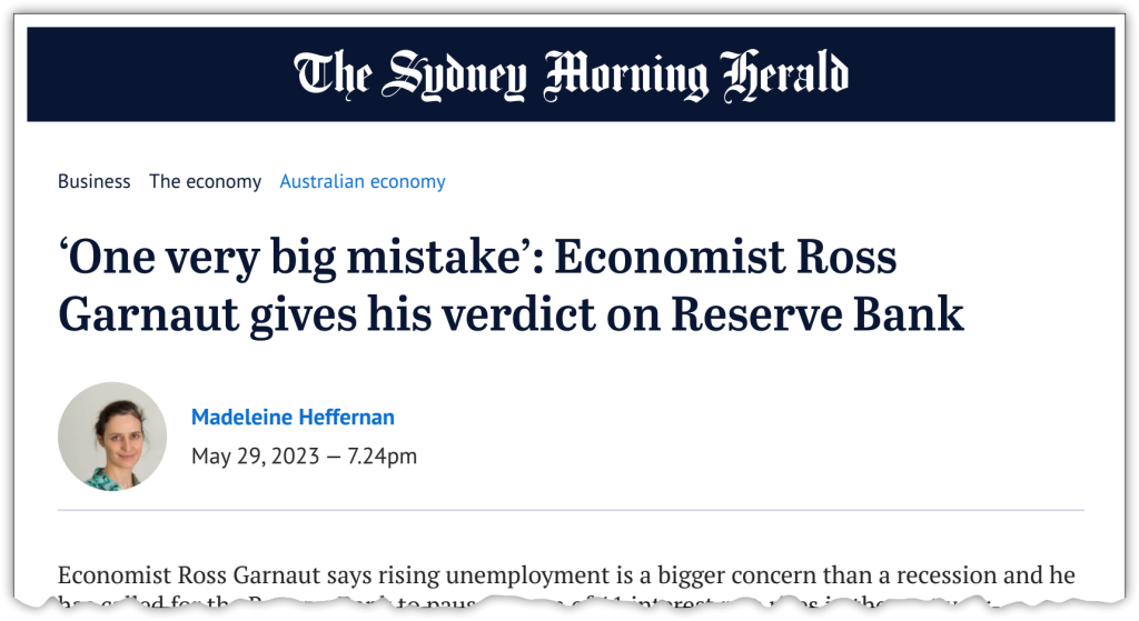 Stephen Anthony at ‘Melbourne Economic Forum – An RBA Fit for the Future?’, The Sydney Morning Herald, 29 May 2023
