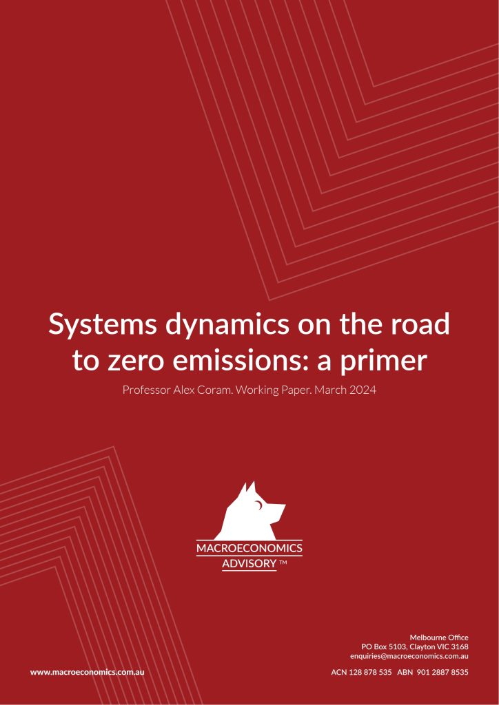 Systems dynamics on the road to zero emissions: a primer, Working Paper, Professor Alex Coram, March 2024